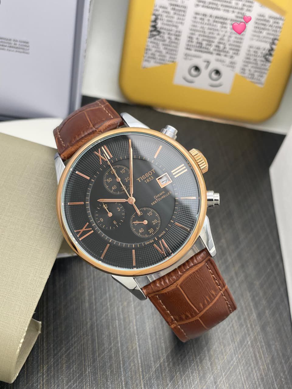 Erawrist Wrist Watch 1853.1 Chronograph ( Brown Strap)