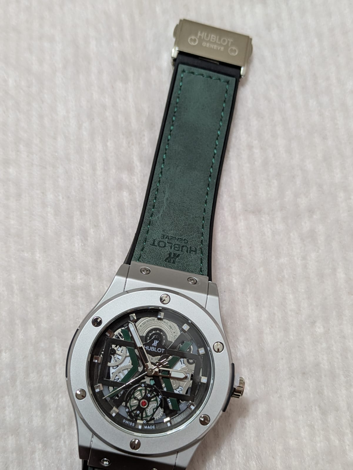 Hublot Lethar Belt Watch - Simple Elegant-1