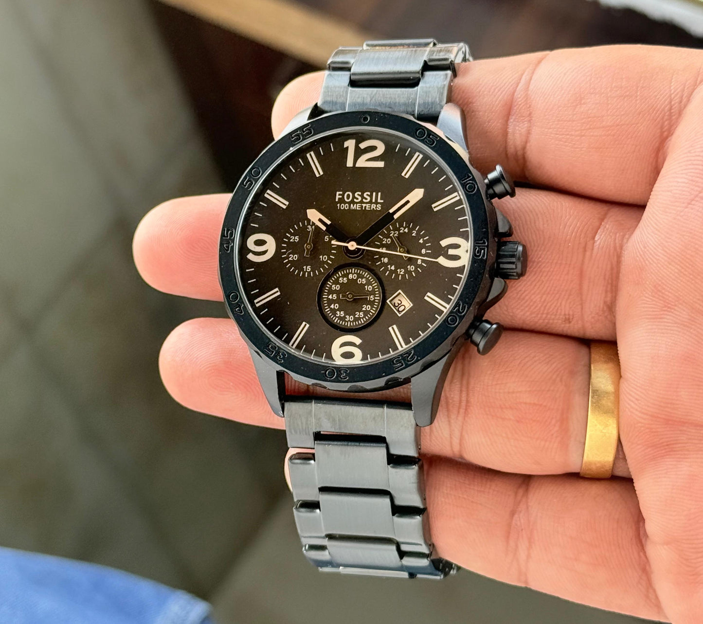 Fossil JR1356 Chronograph Black Watch
