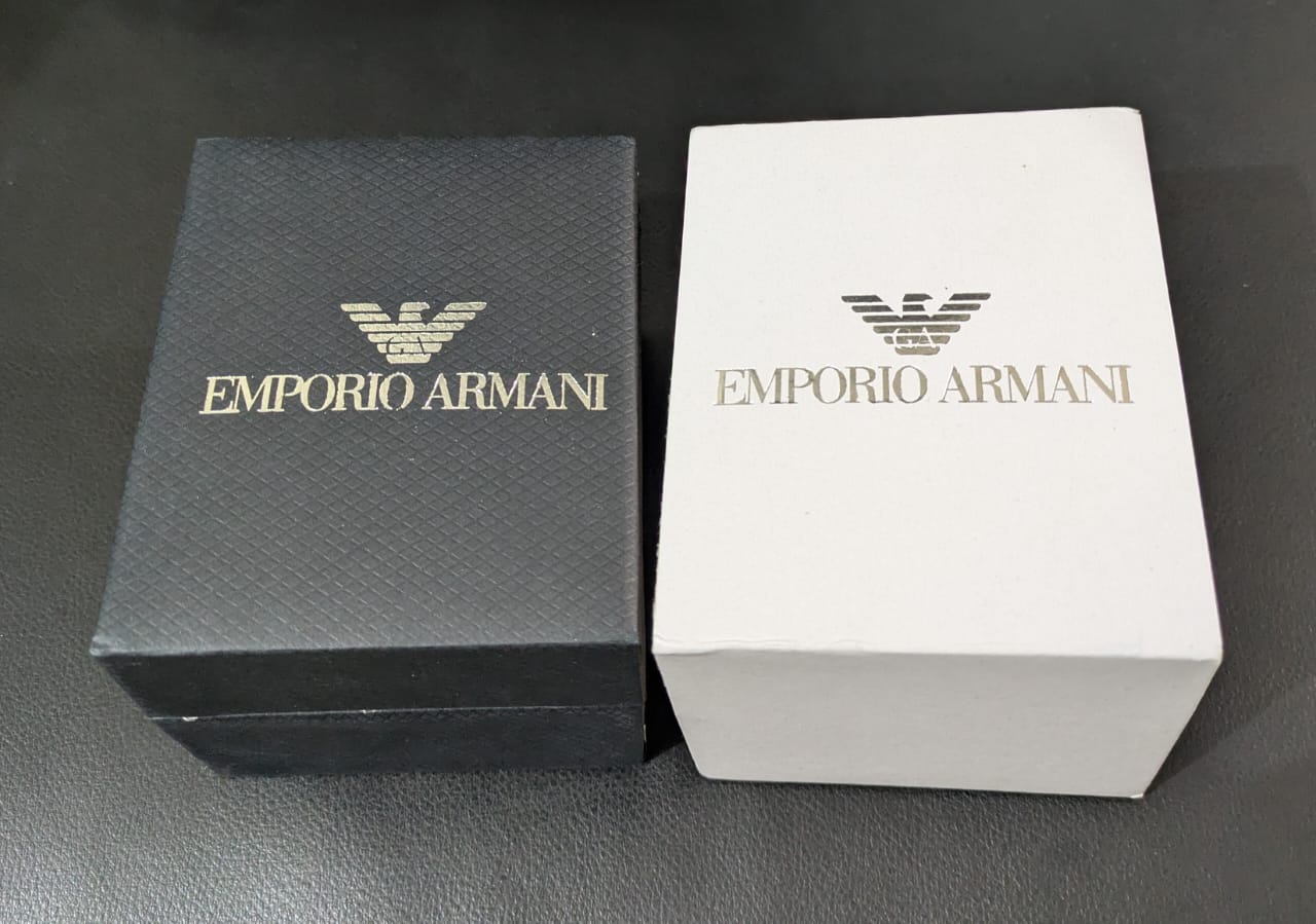 Armani Exchange Luxury Wrist Watch - Case Dark Green Dial and Strap Black.