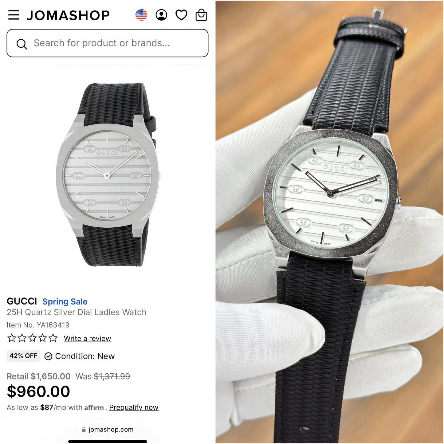 Erawrist Guc Model - 25H Luxury Wrist Watch