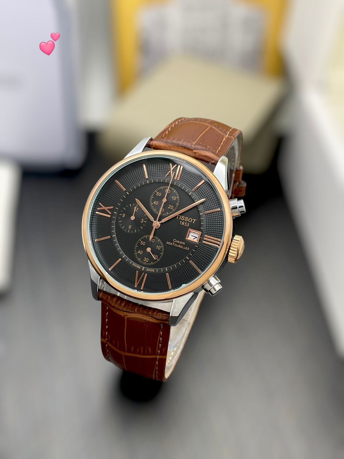 Erawrist Wrist Watch 1853.1 Chronograph ( Brown Strap)