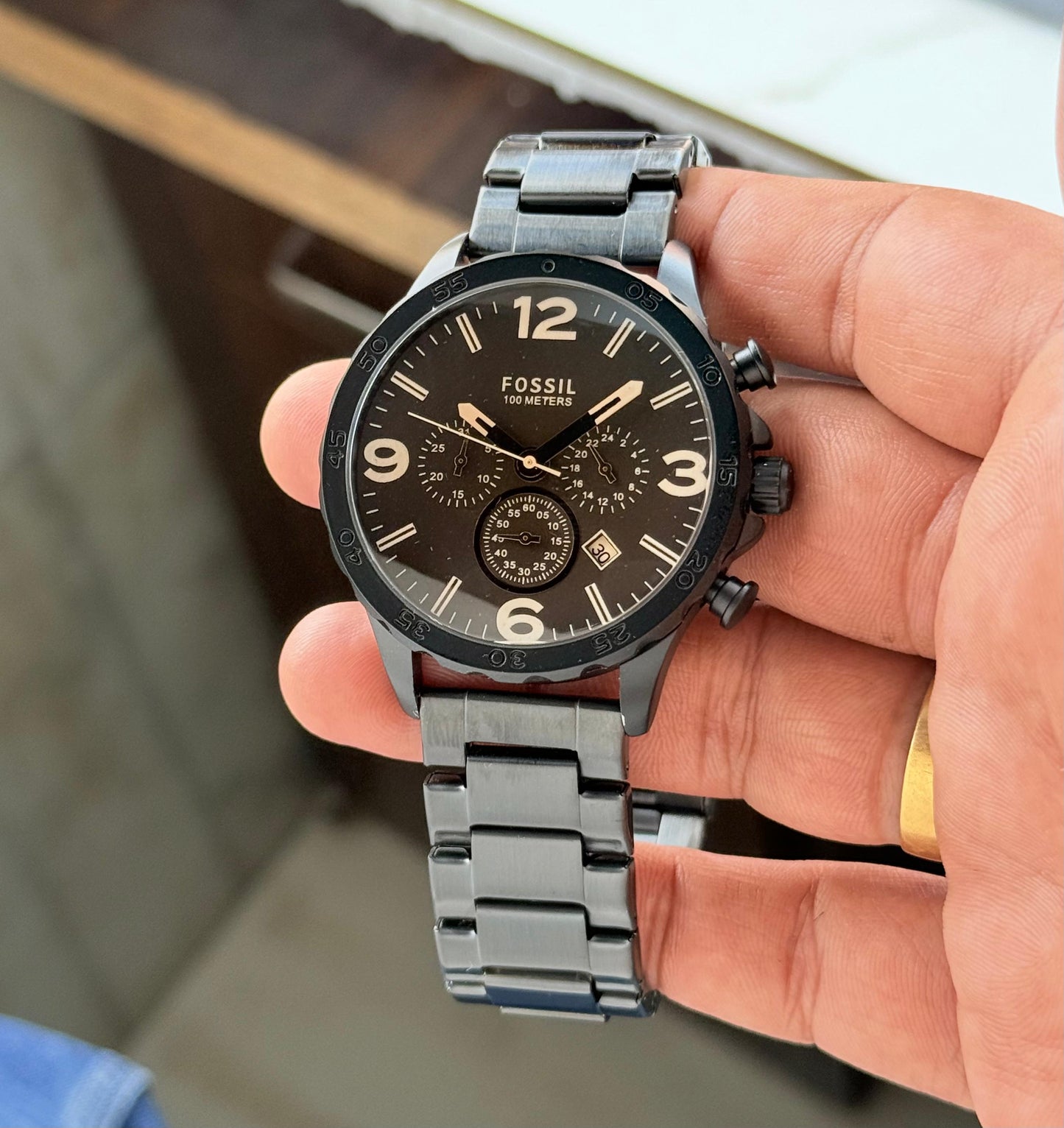 Fossil JR1356 Chronograph Black Watch