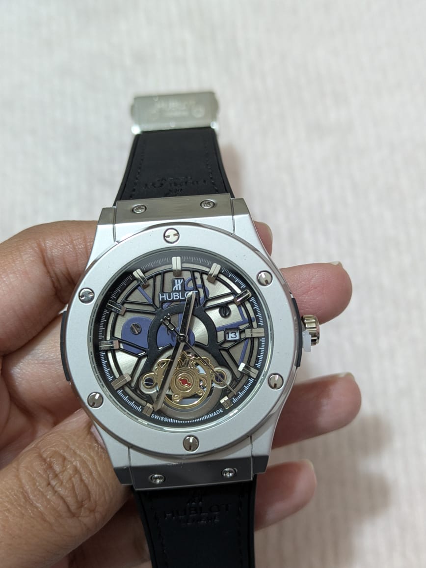 Hublot Lethar Belt Watch Simple Elegant-2